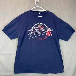 Boston Red Sox 2007 World Series Champions T-Shirt Men’s L Navy Graphic Tee